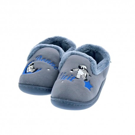 Pantuflas Isotoner zapatos Niño modelo 99505 Gris 