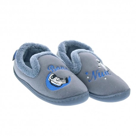 Pantuflas Isotoner zapatos Niño modelo 99505 Gris 