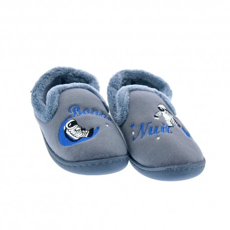 Pantuflas Isotoner zapatos Niño modelo 99505 Gris 