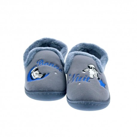 Pantuflas Isotoner zapatos Niño modelo 99505 Gris 