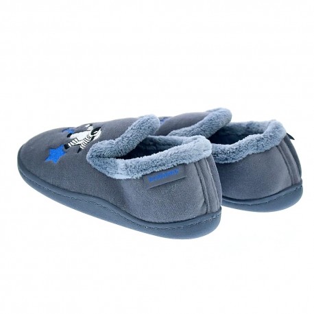 Pantuflas Isotoner zapatos Niño modelo 99505 Gris 