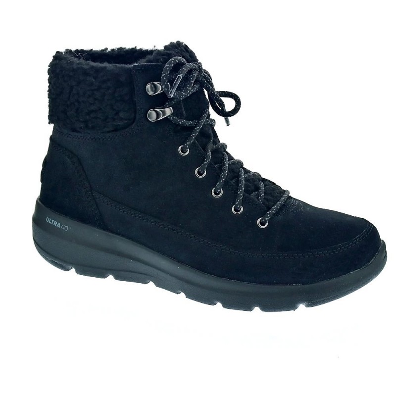 skechers steel toe mujer negro