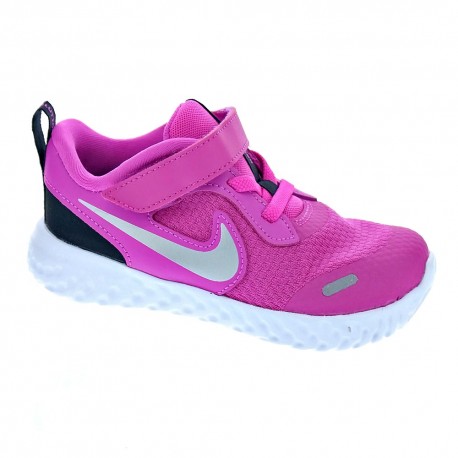 Nike Revolution 5 Rosa PLATA Zapatillas Niña - ¡Entrega 24h gratis!