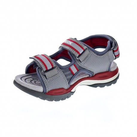 Sandalias Geox zapatos Niño modelo Borealis Gris 