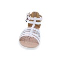 Sandalias Geox zapatos Niña modelo Sandal Karly Cerrada detrás Blanco 