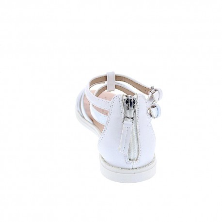 Sandalias Geox zapatos Niña modelo Sandal Karly Cerrada detrás Blanco 