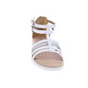 Sandalias Geox zapatos Niña modelo Sandal Karly Cerrada detrás Blanco 