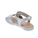 Sandalias Geox zapatos Niña modelo Sandal Haiti Plata 