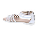 Sandalias Geox zapatos Niña modelo Sandal Karly Cerrada detrás Blanco 