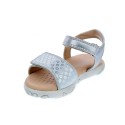 Sandalias Geox zapatos Niña modelo Sandal Haiti Plata 