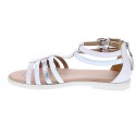 Sandalias Geox zapatos Niña modelo Sandal Karly Cerrada detrás Blanco 