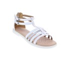 Sandalias Geox zapatos Niña modelo Sandal Karly Cerrada detrás Blanco 