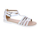 Sandalias Geox zapatos Niña modelo Sandal Karly Cerrada detrás Blanco 