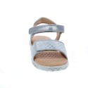 Sandalias Geox zapatos Niña modelo Sandal Haiti Plata 