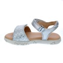 Sandalias Geox zapatos Niña modelo Sandal Haiti Plata 