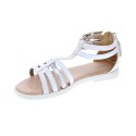 Sandalias Geox zapatos Niña modelo Sandal Karly Cerrada detrás Blanco 