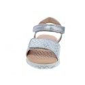 Sandalias Geox zapatos Niña modelo Sandal Haiti Plata 