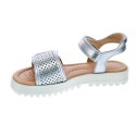Sandalias Geox zapatos Niña modelo Sandal Coralie Plata 