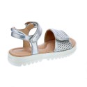 Sandalias Geox zapatos Niña modelo Sandal Coralie Plata 