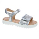 Sandalias Geox zapatos Niña modelo Sandal Coralie Plata 