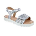 Sandalias Geox zapatos Niña modelo Sandal Coralie Plata 