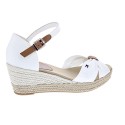 Alpargatas Tommy Hilfiger zapatos Mujer modelo FW04785 YBI Blanco 