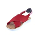 Sandalias Camper zapatos Mujer modelo Oruga Rojo 