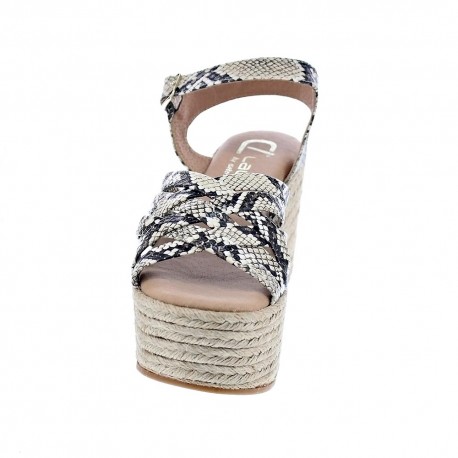Sandalias Claudia zapatos Mujer modelo 1251 Beige 