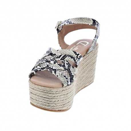 Sandalias Claudia zapatos Mujer modelo 1251 Beige 