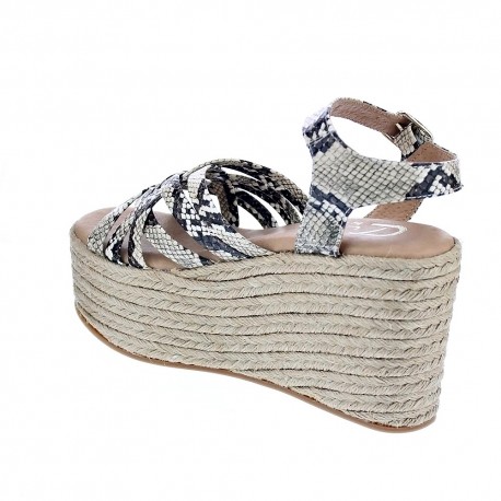 Sandalias Claudia zapatos Mujer modelo 1251 Beige 