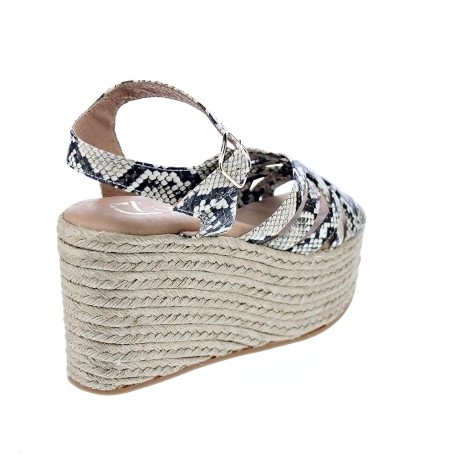 Sandalias Claudia zapatos Mujer modelo 1251 Beige 