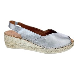 Abarcas menorquinas Toni Pons zapatos Mujer modelo Bernia Plata  2