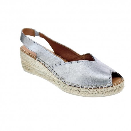 Abarcas menorquinas Toni Pons zapatos Mujer modelo Bernia Plata 