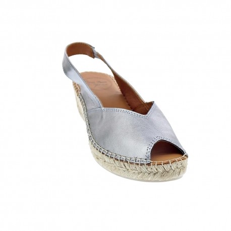 Abarcas menorquinas Toni Pons zapatos Mujer modelo Bernia Plata 