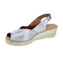 Abarcas menorquinas Toni Pons zapatos Mujer modelo Bernia Plata 