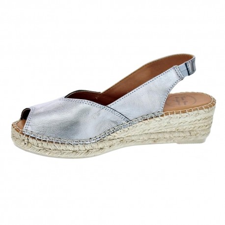 Abarcas menorquinas Toni Pons zapatos Mujer modelo Bernia Plata 