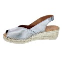 Abarcas menorquinas Toni Pons zapatos Mujer modelo Bernia Plata 