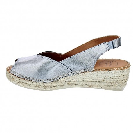 Abarcas menorquinas Toni Pons zapatos Mujer modelo Bernia Plata 