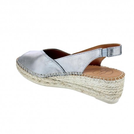 Abarcas menorquinas Toni Pons zapatos Mujer modelo Bernia Plata 