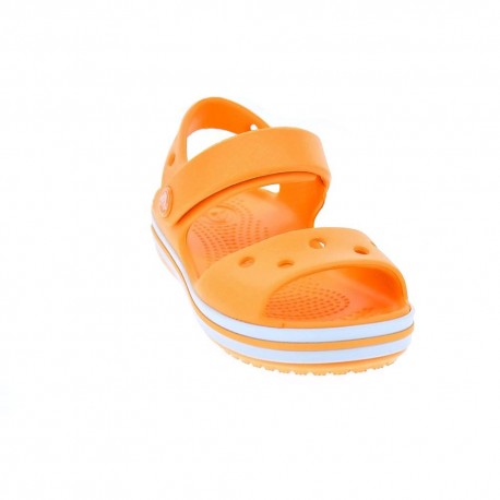 Zuecos Crocs zapatos Niño modelo Crocband Sandal Naranja 
