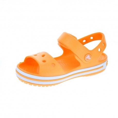 Zuecos Crocs zapatos Niño modelo Crocband Sandal Naranja 