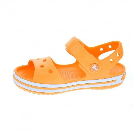 Zuecos Crocs zapatos Niño modelo Crocband Sandal Naranja 