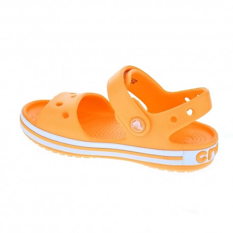 Zuecos Crocs zapatos Niño modelo Crocband Sandal Naranja 