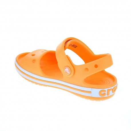 Zuecos Crocs zapatos Niño modelo Crocband Sandal Naranja 