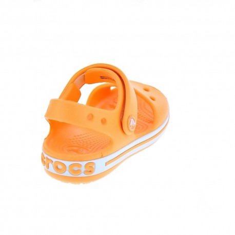 Zuecos Crocs zapatos Niño modelo Crocband Sandal Naranja 