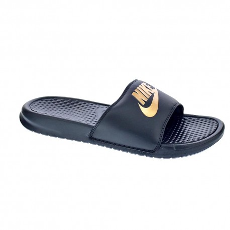 nike benassi hombre negras