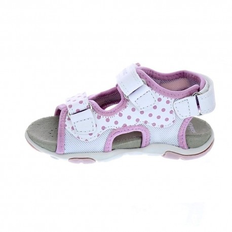 Sandalias Geox zapatos Niña modelo Agasim Blanco 