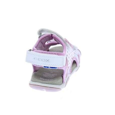 Sandalias Geox zapatos Niña modelo Agasim Blanco 