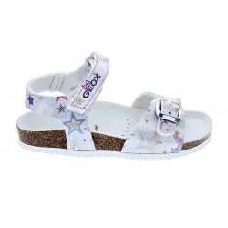 Sandalias Geox zapatos Niña modelo Adriel Plata  2