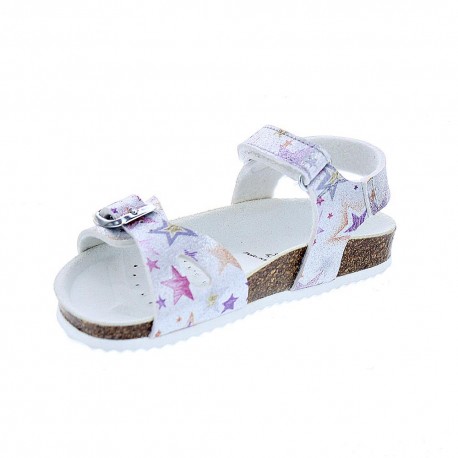 Sandalias Geox zapatos Niña modelo Adriel Plata 
